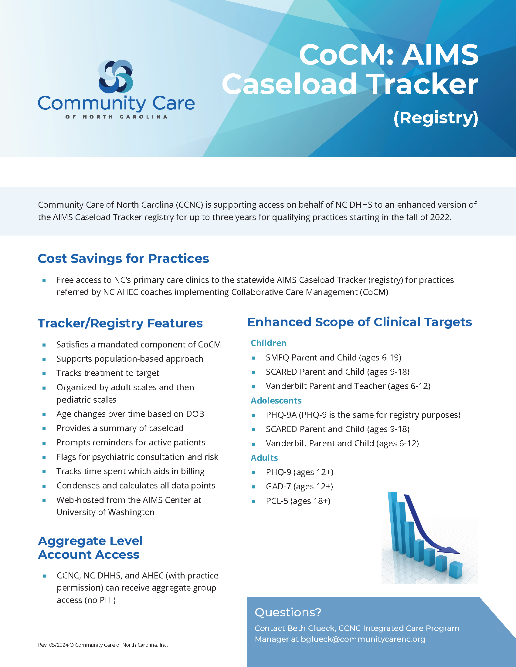 CCNC AIMS Caseload Tracker